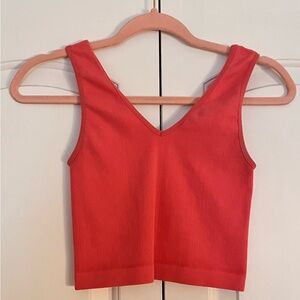 Red Sleeveless Women's Top